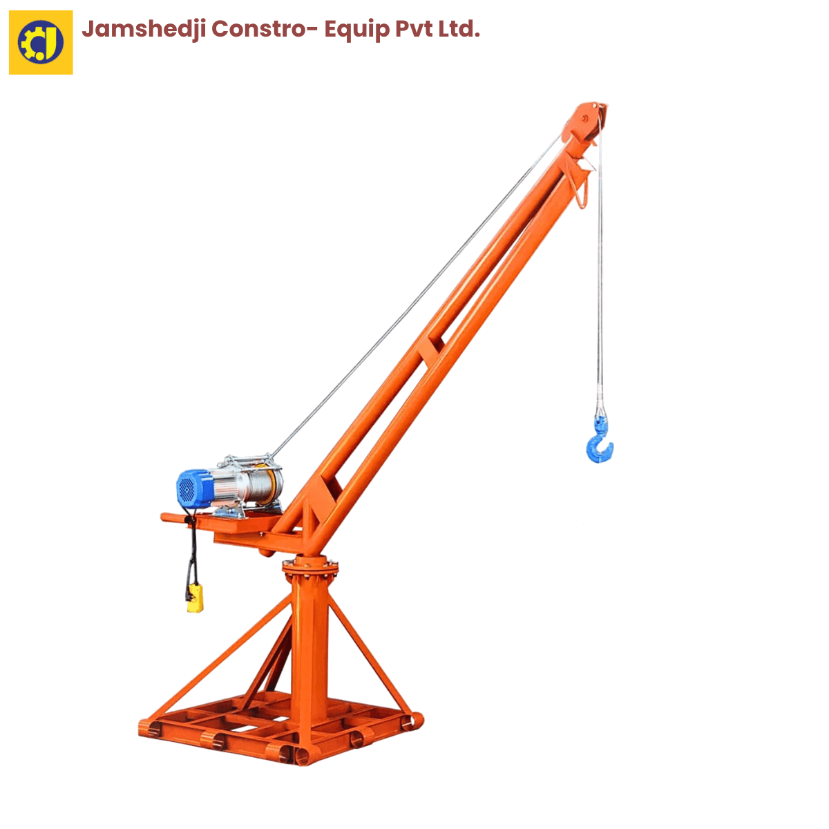 Mini Crane- 1.5Ton right side view